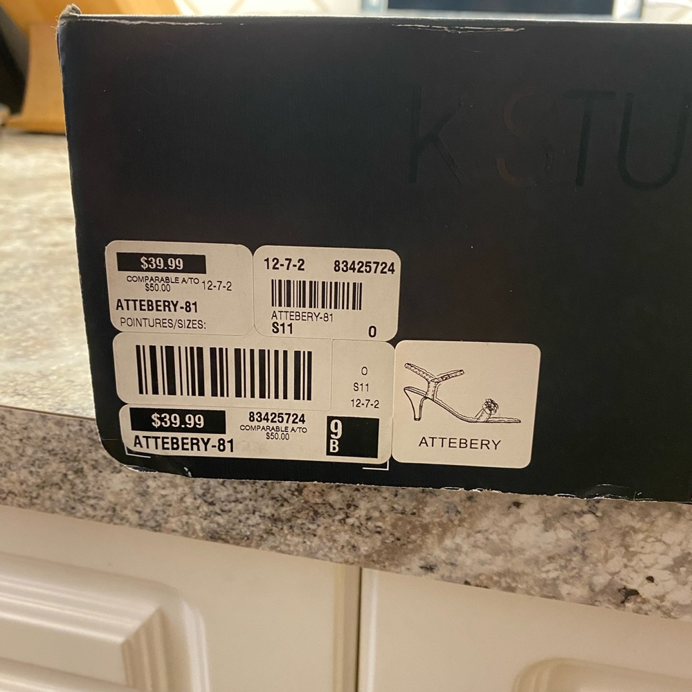 KStudio silver heels, size 9